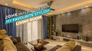'2BHK Home Interior Design | Stylish Living Room | Sleek and Simple Study Room | Design Cafe'