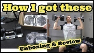 'Core Home Fitness Adjustable Dumbbells - unboxing and review - EMAIL LOTTERY'