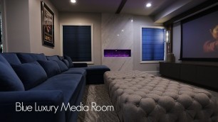'Blue Luxury Media Room (Home Theater Interior Design Project Reveal)'