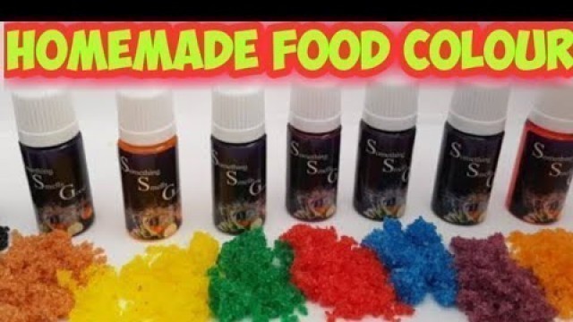 'Homemade Food Colour/Diy Food colour/How to make Food colour at home/Natural food colour making'