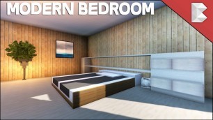 'Minecraft Modern Bedroom Tutorial (Interior Design Series) EP3'