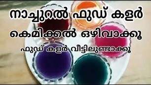 'ഫുഡ്‌ കളർ വീട്ടിൽ തന്നെ ഉണ്ടാക്കാം //how to make food colour'