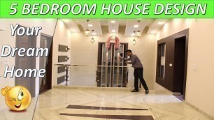 '5 Bedroom House design with best interior design luxury villa Mohali  | 5 bhk villa design in India'