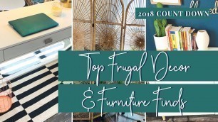 'New: Frugal Home DECOR/FURNITURE Finds 2018 RECAP COUNTDOWN'