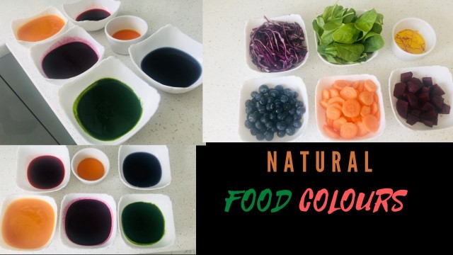 'How to make NATURAL FOOD COLOURS at Home in Telugu*quick and easy*'