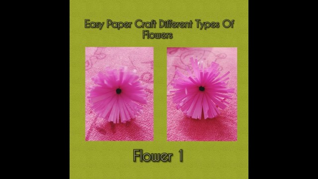 'Different Types of Paper Flowers | Home Decorating Flowers | Handmade Paper Craft | Part - 1'