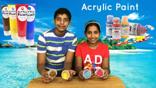 'Acrylic paint ॥ Homemade acrylic paint without food color ॥ how to make acrylic paint at home'