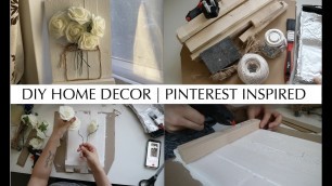 'DIY Home Decor | Pinterest Inspired - HOW TO'