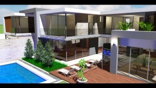 'Medium size Modern Villa Casas moderno (Sweet Home 3D)'
