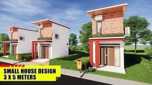 'Tiny House Design ( 3 x 5 Meter) Loft House With Garden And Balcony.'
