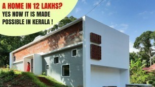 'Contemporary Low-Cost House Design in Kerala for ₹ 12 Lakhs | EGO Design Studio Architects'