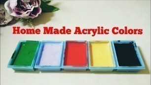 'How to make paint at home without any food color/ watercolor || homemade paint || color mixing'