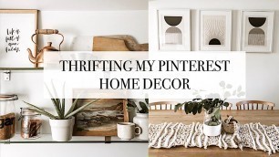 'Thrifting My Pinterest - Home Decor - Come Thrift With Me'