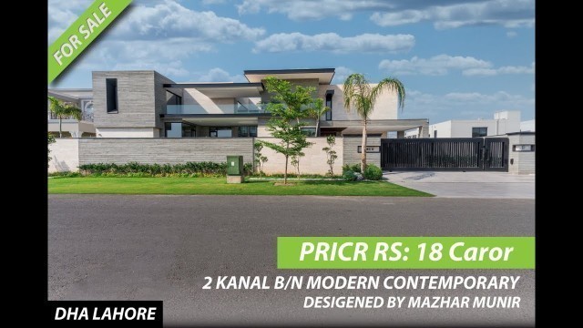 '2 Kanal Modern Contemporary Style Full Basment  Dream Palace with Pool Home Theater For Sale'