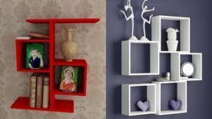 'Modern wood interior home decor art/ wooden wall rack design for livingroom &bedroom decor ideas'
