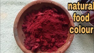 'Natural Beetroot red food colour home made || வீட்டிலேயே சுலபமாக பீட்ரூட் பவூடர்'