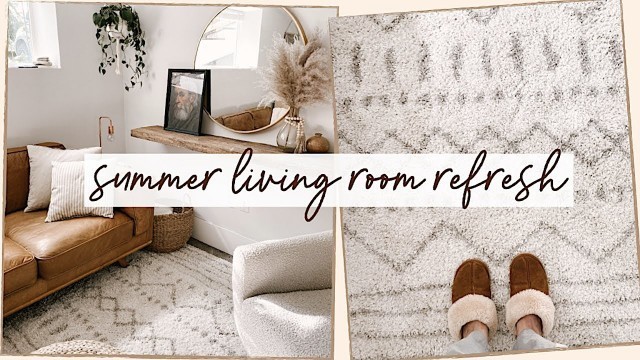 'Summer Living Room Refresh (Boho Scandinavian Decor Vibes)'