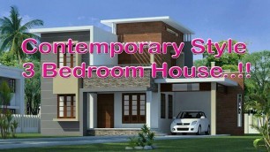 '3 Bedroom House Kerala | Exterior and Interior Views | Kerala Home Design | Kerala House Interior'