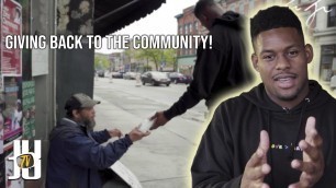 'Giving out food to the homeless and people in Pittsburgh!'