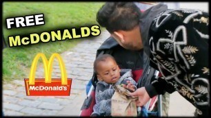 'Giving Out 1000 McDONALD\'S To HOMELESS **emotional**'