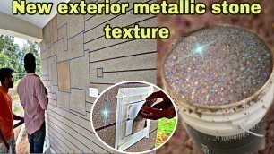 'New exterior granext glitter stone texture wall designing simply|house wall designing latest'