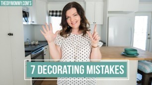'7 DECORATING MISTAKES (and how to fix them!) | The DIY Mommy'