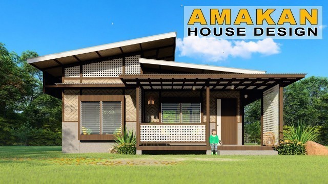 'AMAKAN HOUSE DESIGN | HALF CONCRETE  NATIVE BUNGALOW HOUSE'