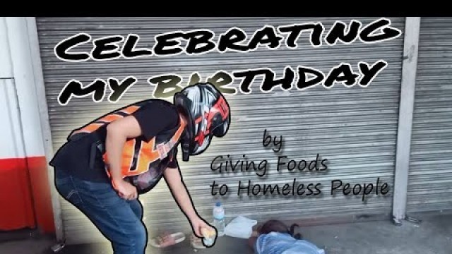 'GIVING FOOD TO HOMELESS PEOPLE'