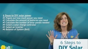 '6 Steps to Design a DIY Off Grid Solar Power System'