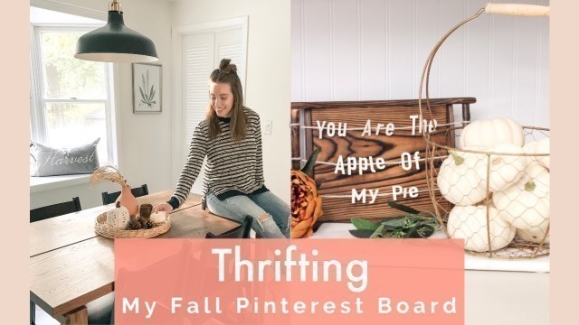 'Thrifting My Pinterest | Fall Home Decor and Clothing Try On Haul'