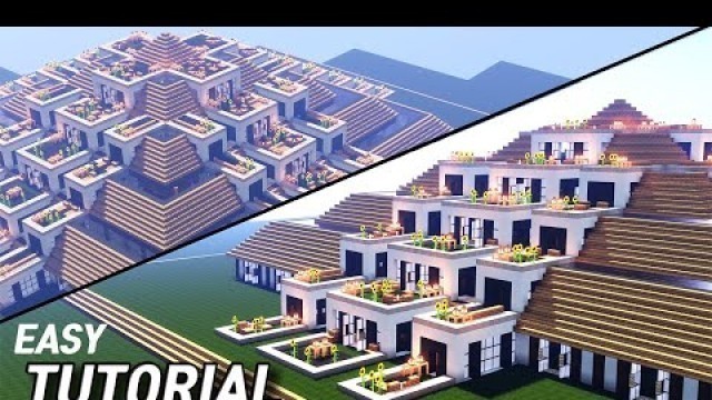 'Easy Minecraft ｜ House design｜ How to Build Terrace House in minceraft #49'