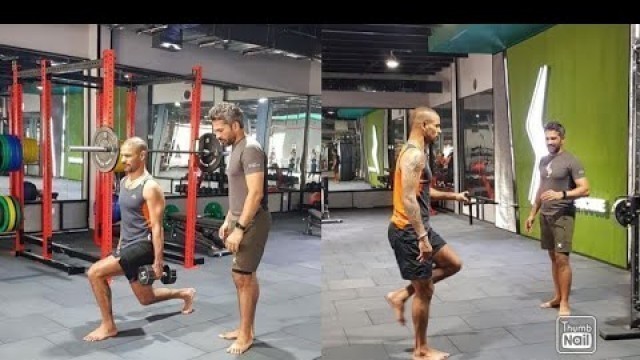 'Shikhar Dhawan start Gym workout preparation for sri Lanka Tour //INDvsSL//#shorts#short'