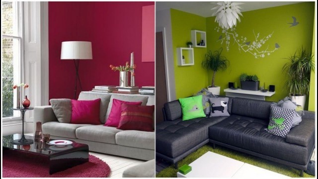 'Best 33 Living room color combination ideas and attractive wall painting design ideas 2020'