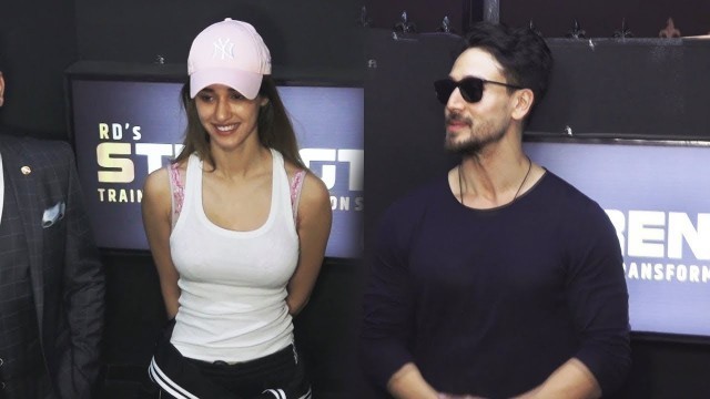 'Tiger Shroff and Disha Patani SPOTTED at the launch of a fitness centre'