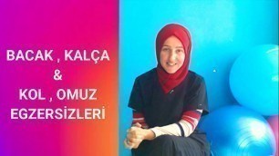 'Kalça, bacak & omuz, kol egzersizleri / fullbody workout'