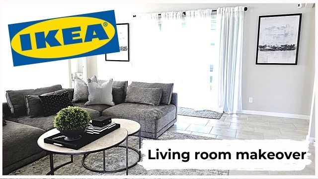 'DECORATE WITH ME|  IKEA HOME DECOR HAUL| RE-DECORATING MY LIVING ROOM ON A BUDGET'