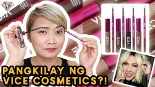 'BAGONG PANGKILAY NG VICE COSMETICS?! SULIT BA ANG PHP 195 MO?! + GIVEAWAY'