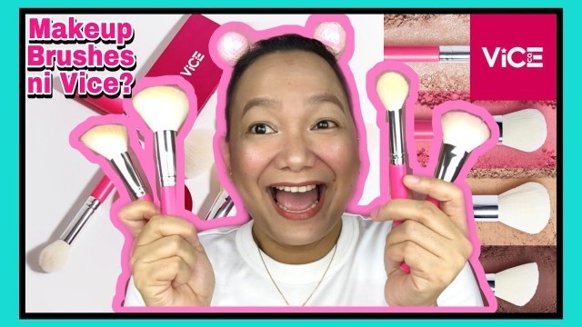 'VICE COSMETICS PINK BRUSH COLLECTION | NEW | Wilmee Miraflores #vicecosmetics #viceganda'