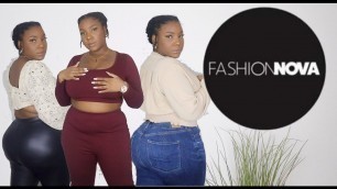 'FASHION NOVA | PLUS-SIZE TRY ON HAUL | TWO PIECES  & LEGGINGS'