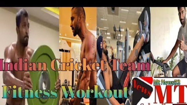 'Indian cricket team Gym workout | Virat Kohli, Hardik Pandya, KL Rahul,  Shikhar Dhawan | Mt News52'