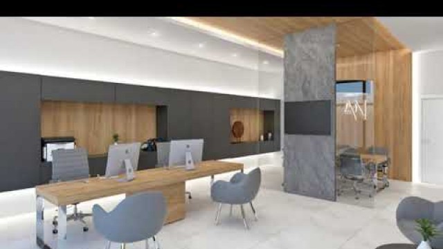 '\"Small Office Interior Design Idea \" Presented by AFNAAN Architectural & Engineering Solution.'