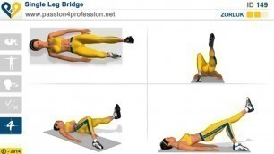 'Kalça Egzersizleri - Tek bacak köprü'