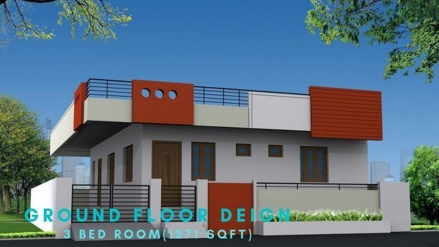 '3 Bedrooms House Design || Latest Single Floor House Elevation Designs || small homes'