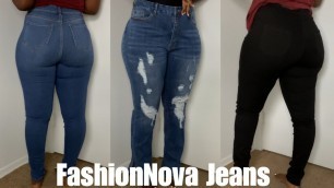 'FashionNova Jeans Try On Haul | Middle Size - Plus Size 13-16 | RichhBarbie_'