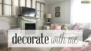 'SPRING DECORATE WITH ME | MOBILE HOME LIVING ROOM'