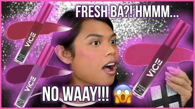 'VICE COSMETICS WATER GEL & LIPTINT REVIEW! PAANO PAG MAITIM LABI MO BES?! LOL!'