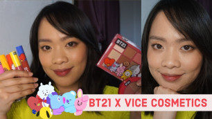'BT21 x VICE COSMETICS REVIEW: Mini Giveaway | First Impression  | Mar Bunagan'
