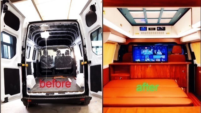 'convert a 16 seater vehicle into a mobile home - smart mini apartment design'