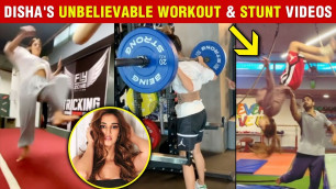 'Disha Patani Lifts Super Heavy Weights, Performs Stunts | All Workout Videos'