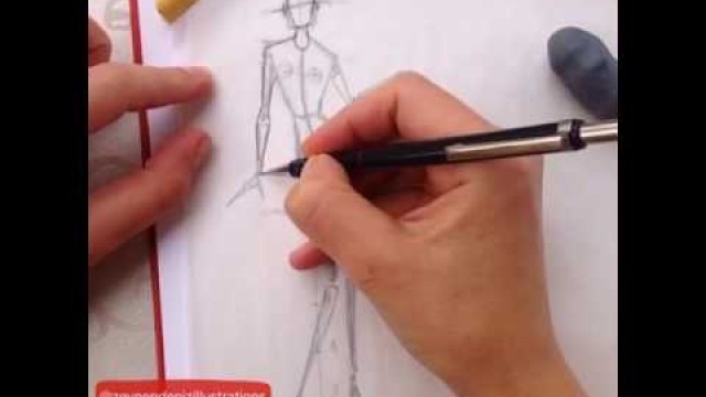 'Fashion Figure/Quick sketch-Fashion sketch tutorial by ZEYNEP DENIZ-'
